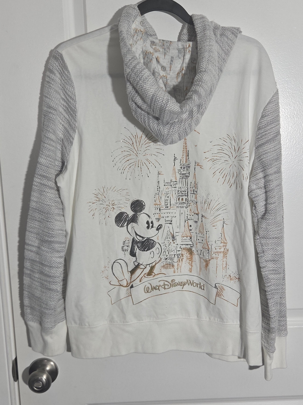 Disney World Zip-Up Firework/Castle Hoodie Jacket XL